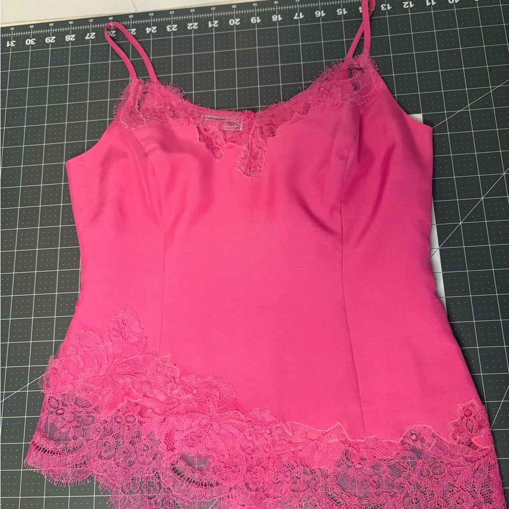 Elegant Pink Lace Camisole